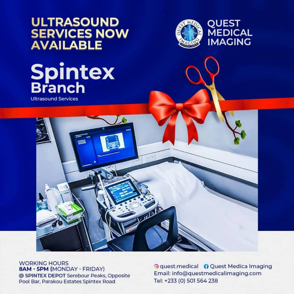 Quest Ultrasound Has Moved Closer To Our Customers In Spintex And Its Environs